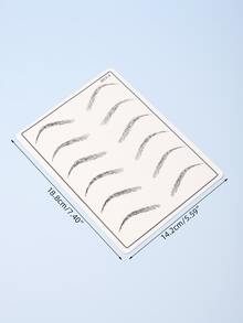 1pc Silicone Eyebrow Tattoo Practice Skin - Black and White - View 3