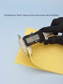 1pc Silicone Tattoo Practice Skin - Yellow - View 4