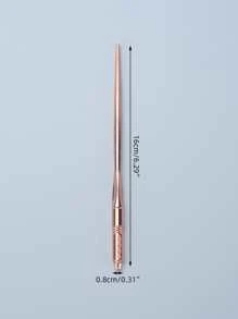 1pc Lightweight 10g Bronze Acrylic Microblading Pen With 3D Textured Non-Slip Grip For Eyebrow Embroidery