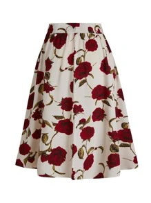 SHEIN Clasi Váy Plus Size Hoa Thanh lịch - Nhiều màu - Xem 2