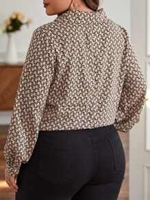 SHEIN Frenchy Blusa con estampado - Multicolor - Ver 5