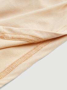 SHEIN MOD Ruched Halter Top - Apricot - View 3