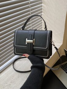 迷你針腳細節翻蓋方包