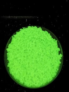 500 piezas guijarro decorativo brillante en oscuro - Verde - Ver 5