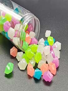 500 piezas guijarro decorativo brillante en oscuro - Multicolor - Ver 2