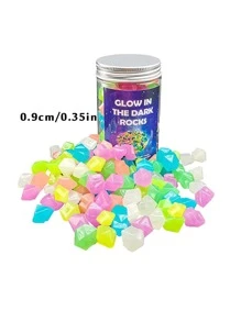 500 piezas guijarro decorativo brillante en oscuro - Multicolor - Ver 8