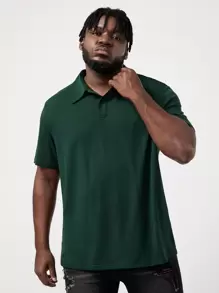 EASEVO Hombres Camisa polo unicolor