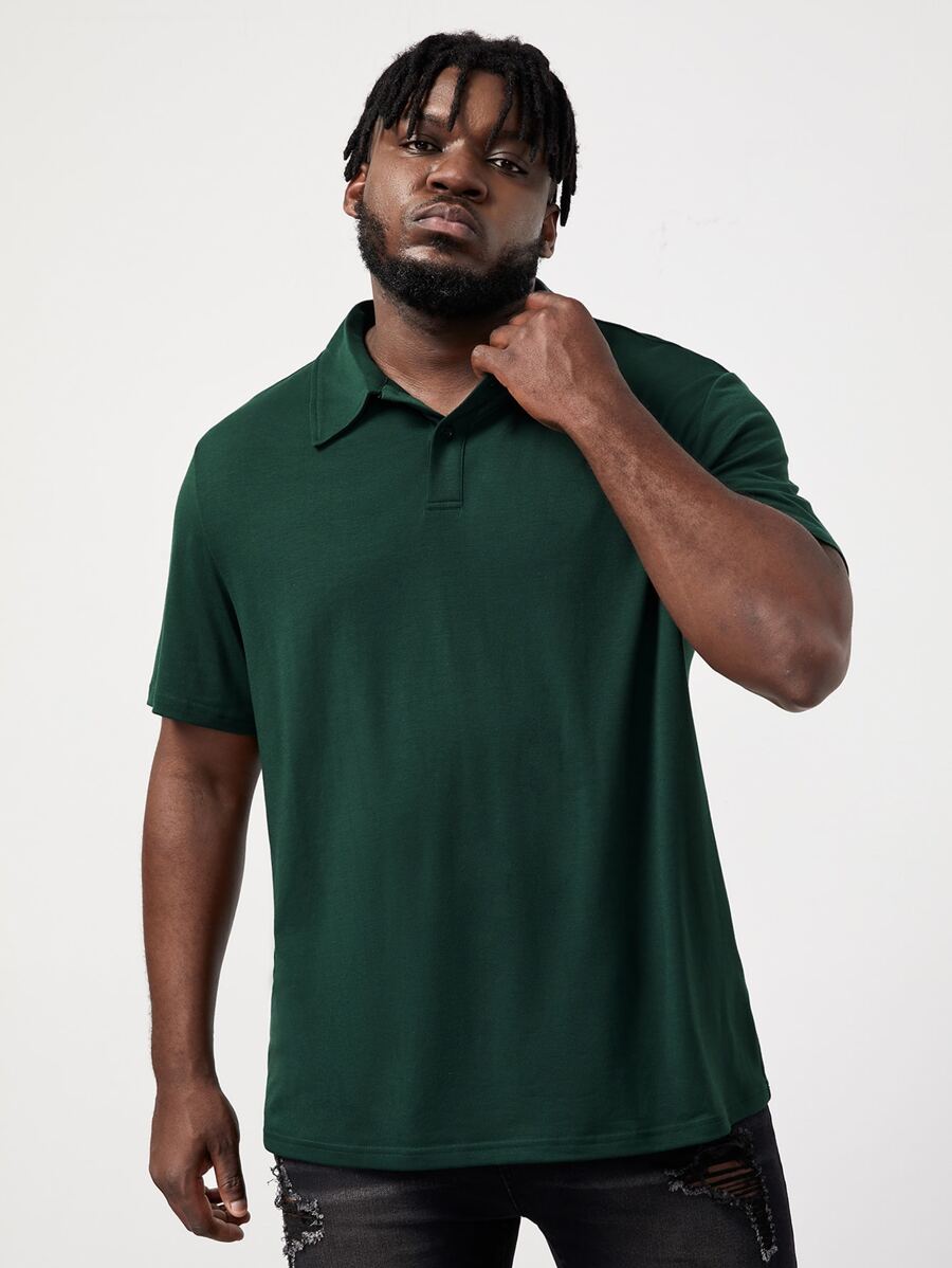 EASEVO Hombres Camisa polo unicolor