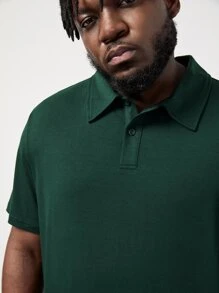 EASEVO Hombres Camisa polo unicolor