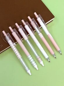 6pcs Cartoon Graphic Gel Pen - Multicolor - View 2