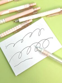 6pcs Cartoon Graphic Gel Pen - Multicolor - View 5