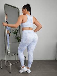 Conjunto deportivo de tie dye de espalda nadador - Multicolor - Ver 5