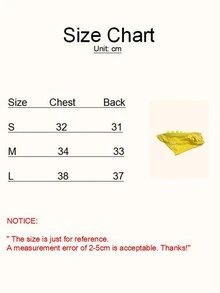 1pc Cartoon Dinosaur Design Pet Tee - Yellow - View 3