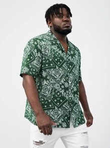 EASEVO Men Plus Paisley Print Shirt - Multicolor - View 3