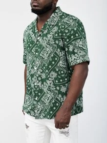 EASEVO Men Plus Paisley Print Shirt - Multicolor - View 5