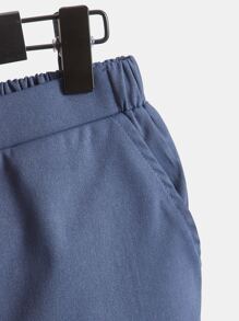 SHEIN 男孩前蝴蝶結襯衫和褲子和襯衫