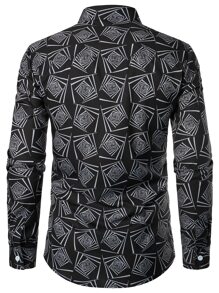 Áo sơ mi Nam Nút In ngẫu nhiên Công việc - Nhiều màu - Xem 2