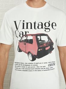 Manfinity Men Slogan Graphic Tee - White - View 6