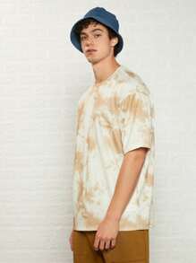 Manfinity Men Tie Dye Drop Shoulder Tee - Multicolor - View 3