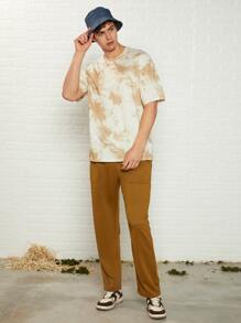 Manfinity Men Tie Dye Drop Shoulder Tee - Multicolor - View 4