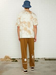 Manfinity Men Tie Dye Drop Shoulder Tee - Multicolor - View 6