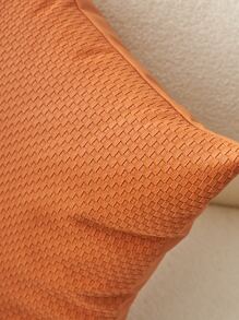 1 pieza Funda de cojín sin relleno unicolor - Naranja - Ver 2