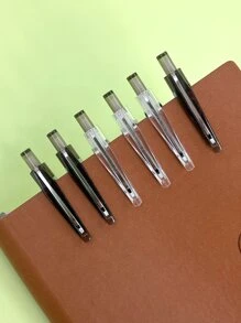 6pcs Plaid Pattern Gel Pen - Multicolor - View 7