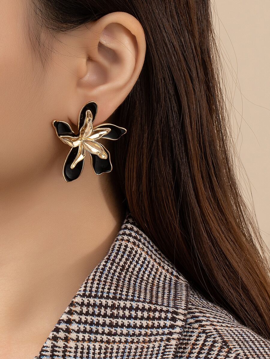 2 件花朵设计耳钉 情人节、妈妈、母亲、母亲节、礼物