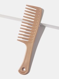 棕色干湿两用发梳，1支装，大号塑料经典宽齿，易于收纳，适用于所有发质，发梳/发刷，梳子，美发工具，美发产品及配件，理发沙龙美容旅行必备，返校季，旅行度假必备，女士美发配件，刷子，发梳，解结梳，木梳，发刷，迷你发梳，解结梳，卷发梳，美发设备，旅行必备，发型，美发，发梳，背梳，造型梳，卷发梳，边缘梳，发梳，梳发，发梳套装，梳发，卷发梳，解结梳，女士发梳，头发，旅行，美发产品，美发工具，美发用品，理发师，理发师配件，理发店，美发设备