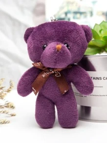 1pc Cartoon Bear Design Random Pet Plush Toy - Multicolor - View 6