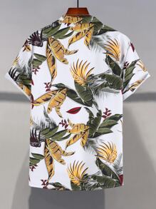 Manfinity RSRT Men Tropical Print Shirt Without Tee - Multicolor - View 2