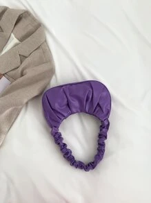 Minimalist Ruched Bag - Purple - View 4
