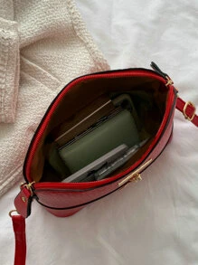 小鹿吊墜貝殼包 - 紅色 - 查看 6