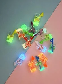 14 piezas brillante en oscuro Taza Colgante DIY - Multicolor - Ver 2