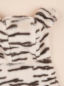 1pc Pet Plush Coat For Autumn/winter - Beige - View 4