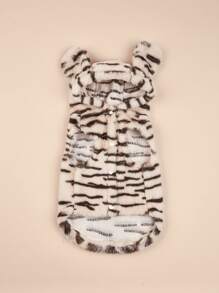 1pc Pet Plush Coat For Autumn/winter - Beige - View 5