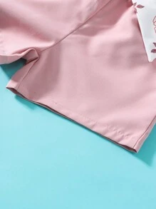 Toddler Girls Floral Print Ruffle Trim Top & Shorts - Multicolor - View 6