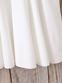 小女童蝴蝶貼花泡泡袖洋裝不附帶包