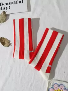 条纹中筒袜，秋季袜子