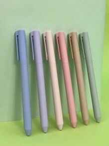 6pcs Mixed Color Gel Pen - Multicolor - View 1