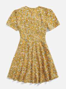 Dreamara Đầm Plus Size Dây kéo Họa tiết hoa Boho - Nhiều màu - Xem 2