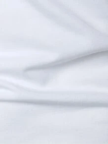 Manfinity Homme Áo thun có cổ Nam màu trơn Giải trí - trắng - Xem 4