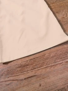 SHEIN Explorewe Girls Contrast Mesh Puff Sleeve Tee & Wide Leg Trousers - Multicolor - View 5