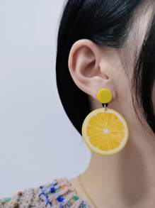 2 x bông tai giọt chanh - Nhiều màu - Xem 1