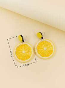 2 x bông tai giọt chanh - Nhiều màu - Xem 4