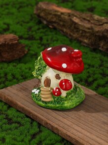 1入組蘑菇屋設計園林裝飾擺件