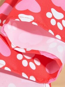 1 Pieza Bufanda Impresa En Estilo Del Día De San Valentín - Multicolor - Ver 4