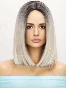 Medium Straight Synthetic Wig - Gold - View 1