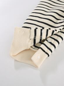 Peninsula Baby Baby Boy Long-leg Striped & Printed Jumpsuit In Casual Style - Multicolor - View 5