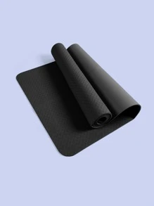 1pc 183*61CM Foldable Yoga Mat - Black - View 2